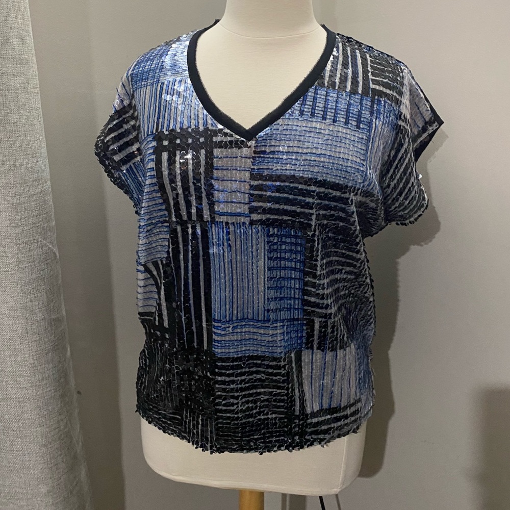 DKNY Sequin Top